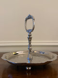 Late Mid-Century Ornate Silverplate Serving Stand