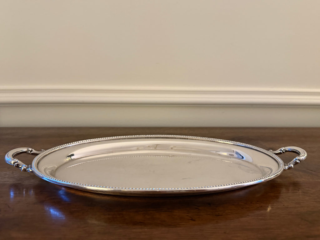 1950's Silverplate Petite Handled Serving Tray