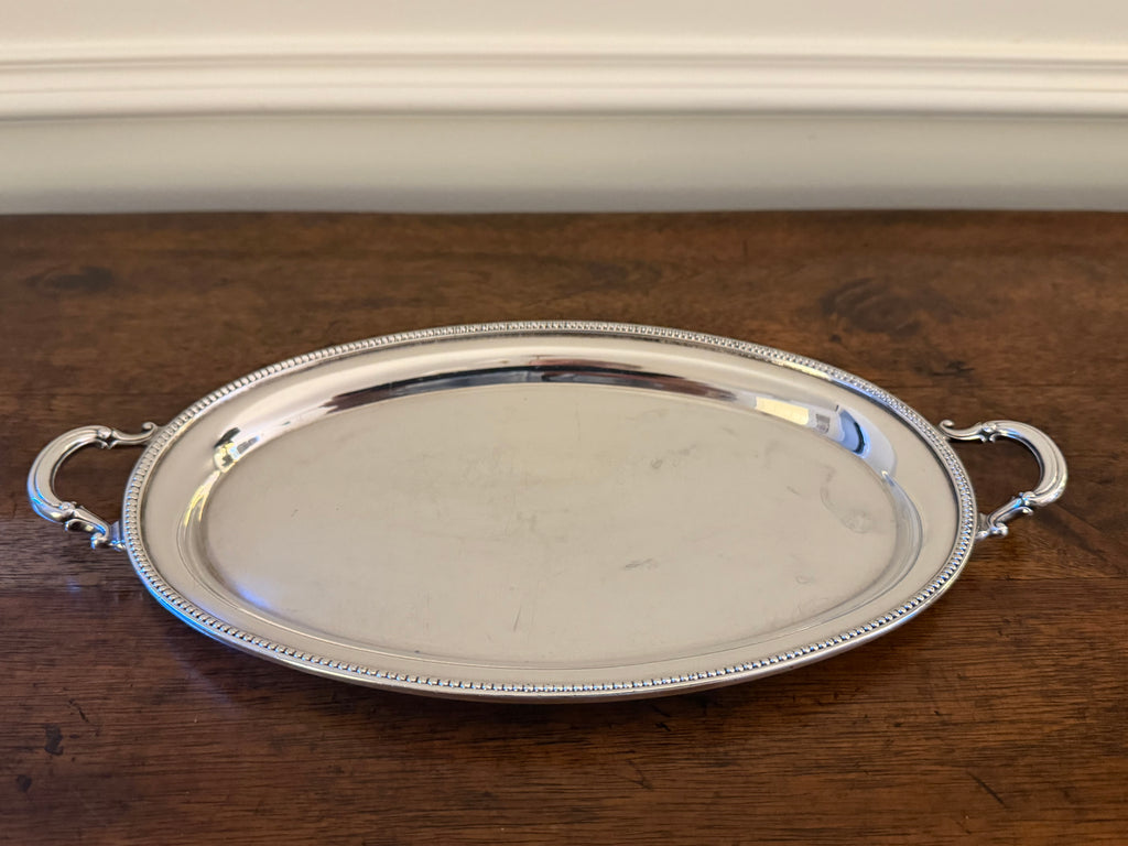1950's Silverplate Petite Handled Serving Tray