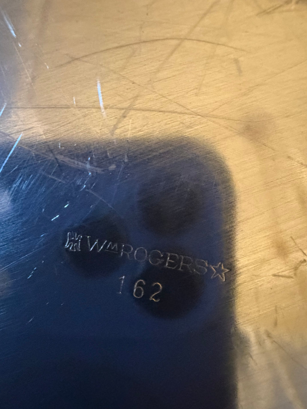 Wm. Rogers Silverplate Pierced Serving Tray