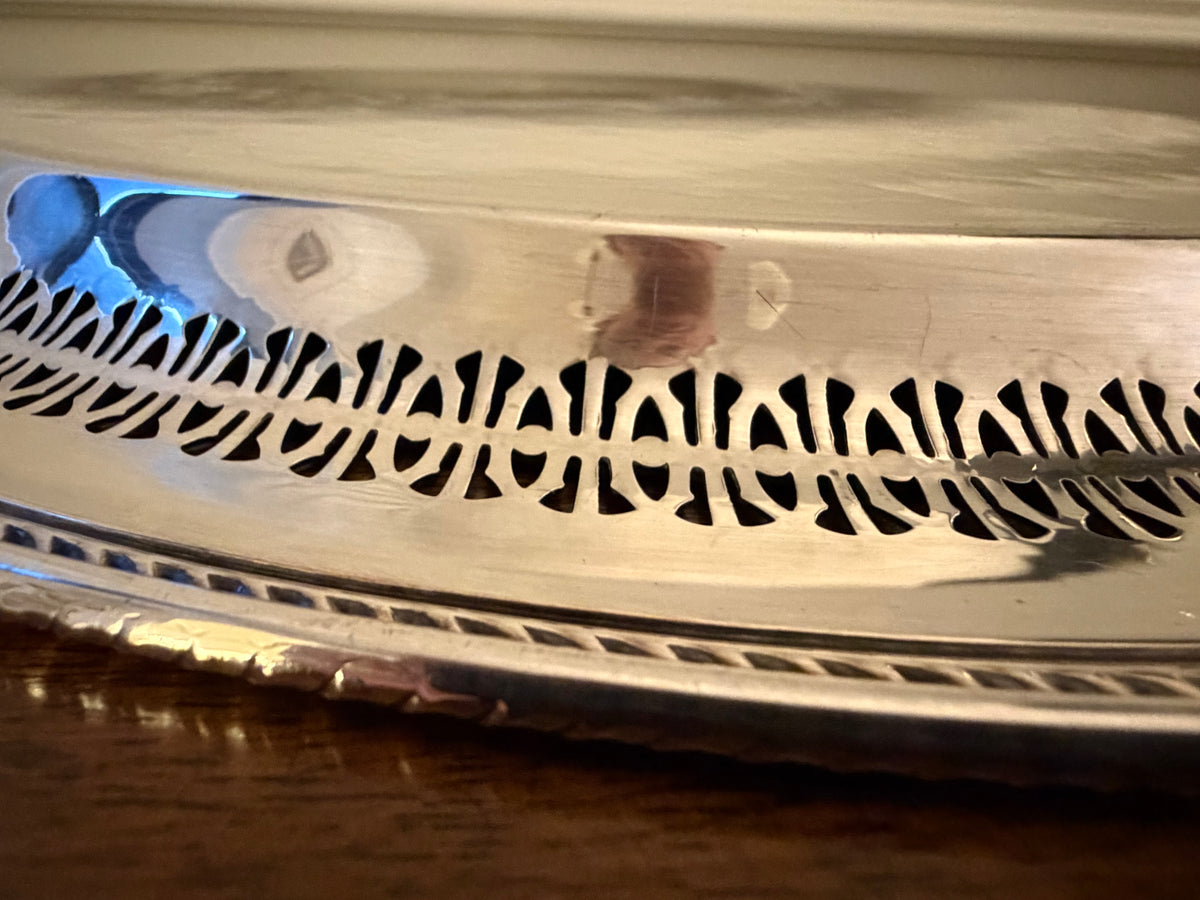 Wm. Rogers Silverplate Pierced Serving Tray