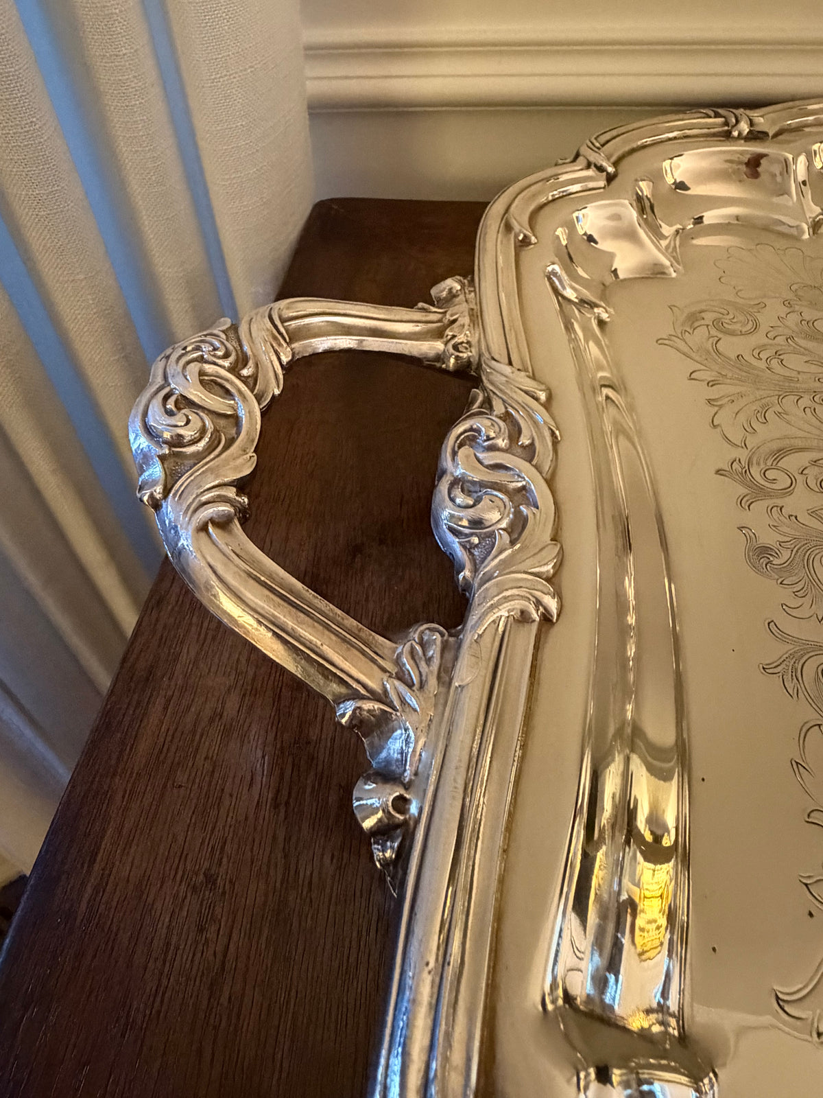 Vintage Eton Sheffield Oversized Silver Butler’s Tray