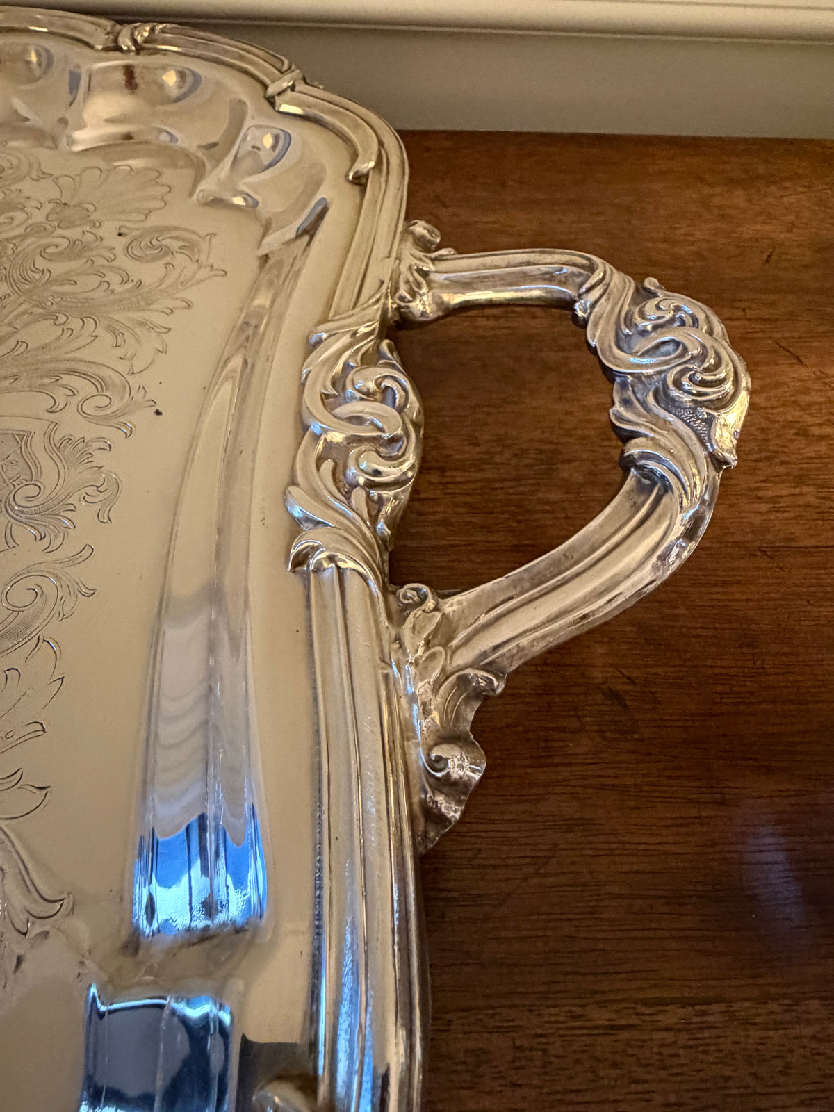 Vintage Eton Sheffield Oversized Silver Butler’s Tray