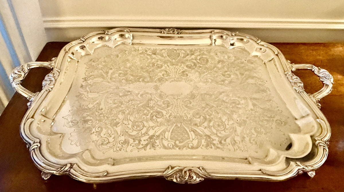 Vintage Eton Sheffield Oversized Silver Butler’s Tray