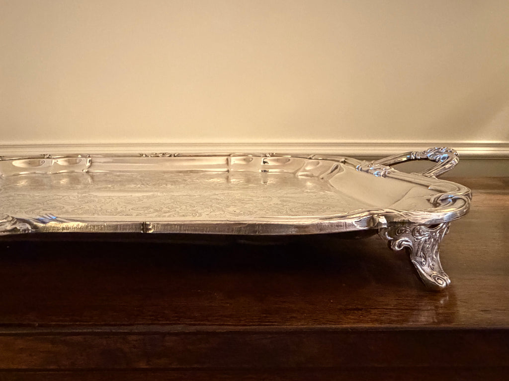 Vintage Eton Sheffield Oversized Silver Butler’s Tray