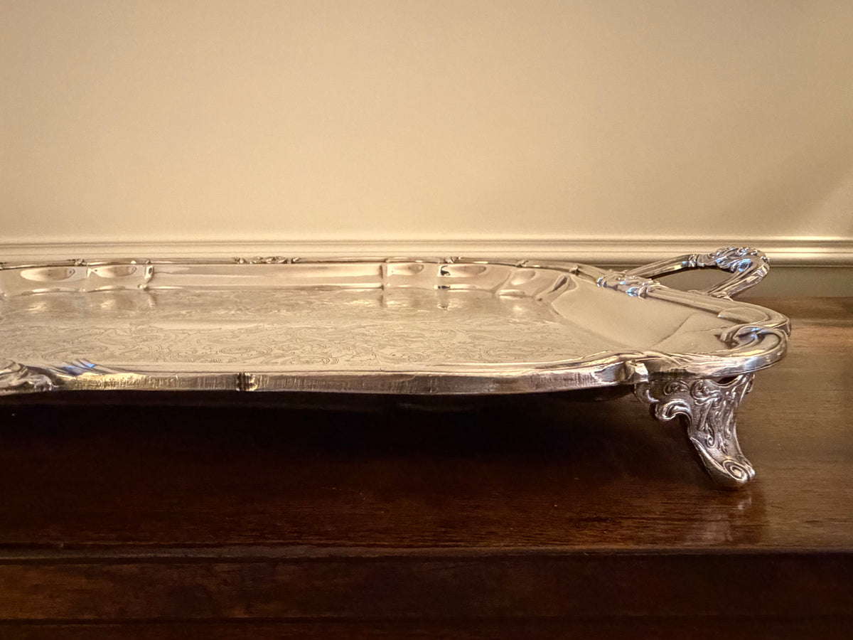 Vintage Eton Sheffield Oversized Silver Butler’s Tray