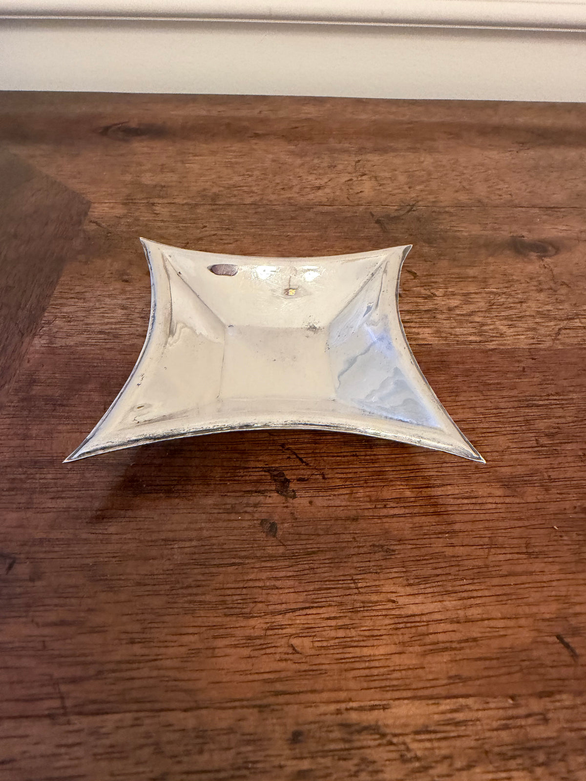 Mid-Century Silverplate Diamond Petite Serving Dish