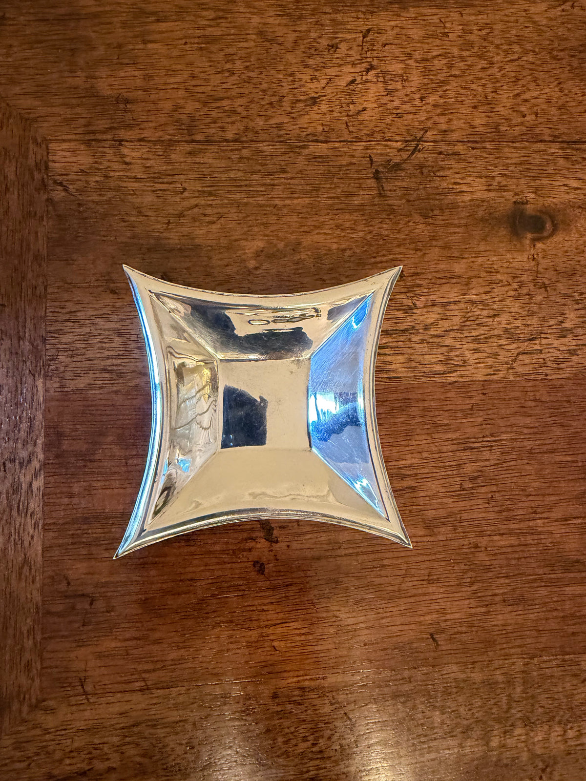 Mid-Century Silverplate Diamond Petite Serving Dish