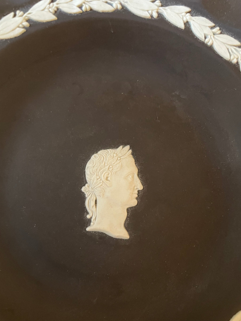 Wedgwood Black Jasperware Julius Caesar ashtray, catch all, nut dish, multi-purpose dish