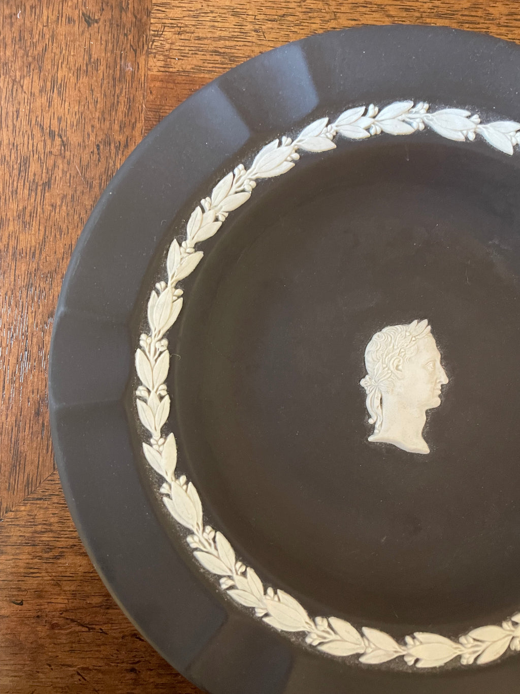 Wedgwood Black Jasperware Julius Caesar ashtray, catch all, nut dish, multi-purpose dish