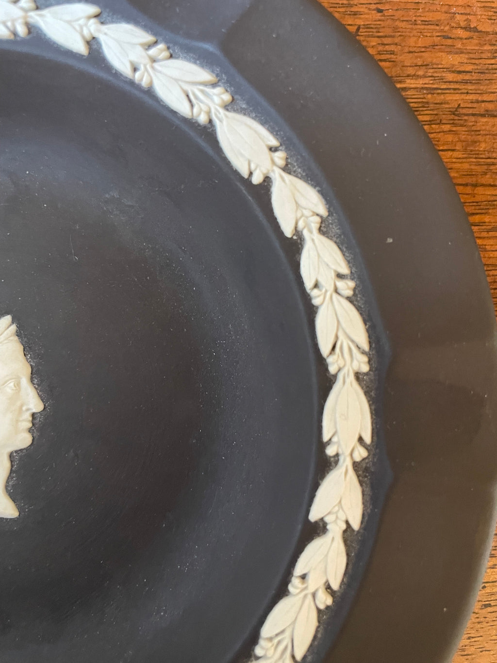 Wedgwood Black Jasperware Julius Caesar ashtray, catch all, nut dish, multi-purpose dish