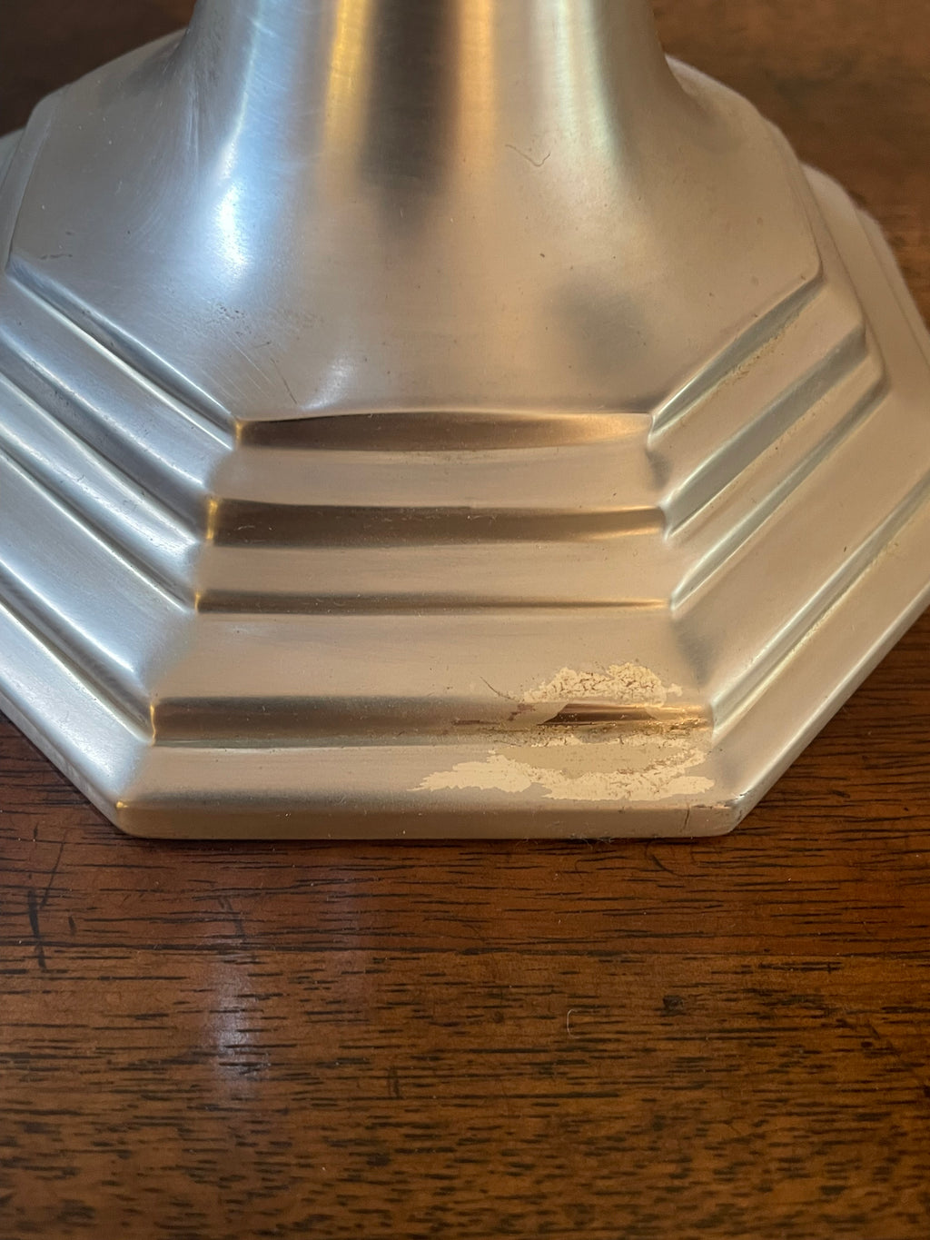 Bunny Williams Home Constance Hurricane in brushed nickel, vintage