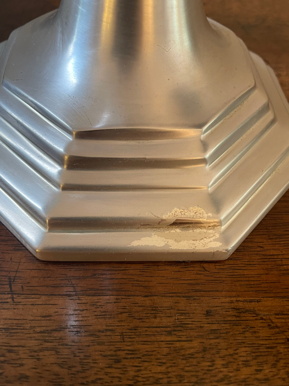 Bunny Williams Home Constance Hurricane in brushed nickel, vintage