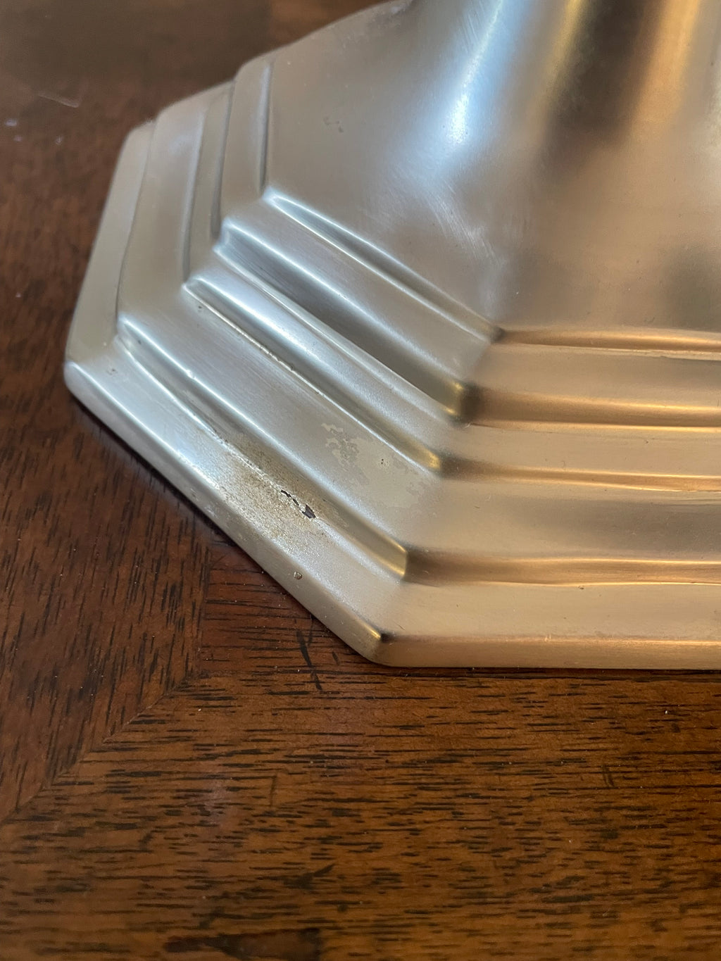 Bunny Williams Home Constance Hurricane in brushed nickel, vintage