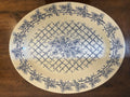 Vintage Williams-Sonoma “Blue Harvest” Oversized 17" Serving Platter, Made in England