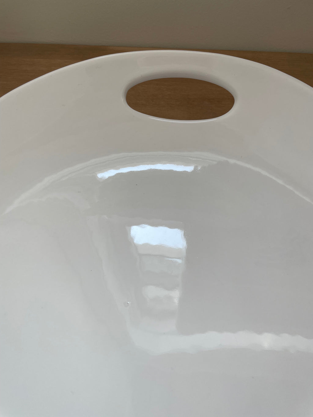 Vintage large white serving platter, Ceriart SA Made in Portugal