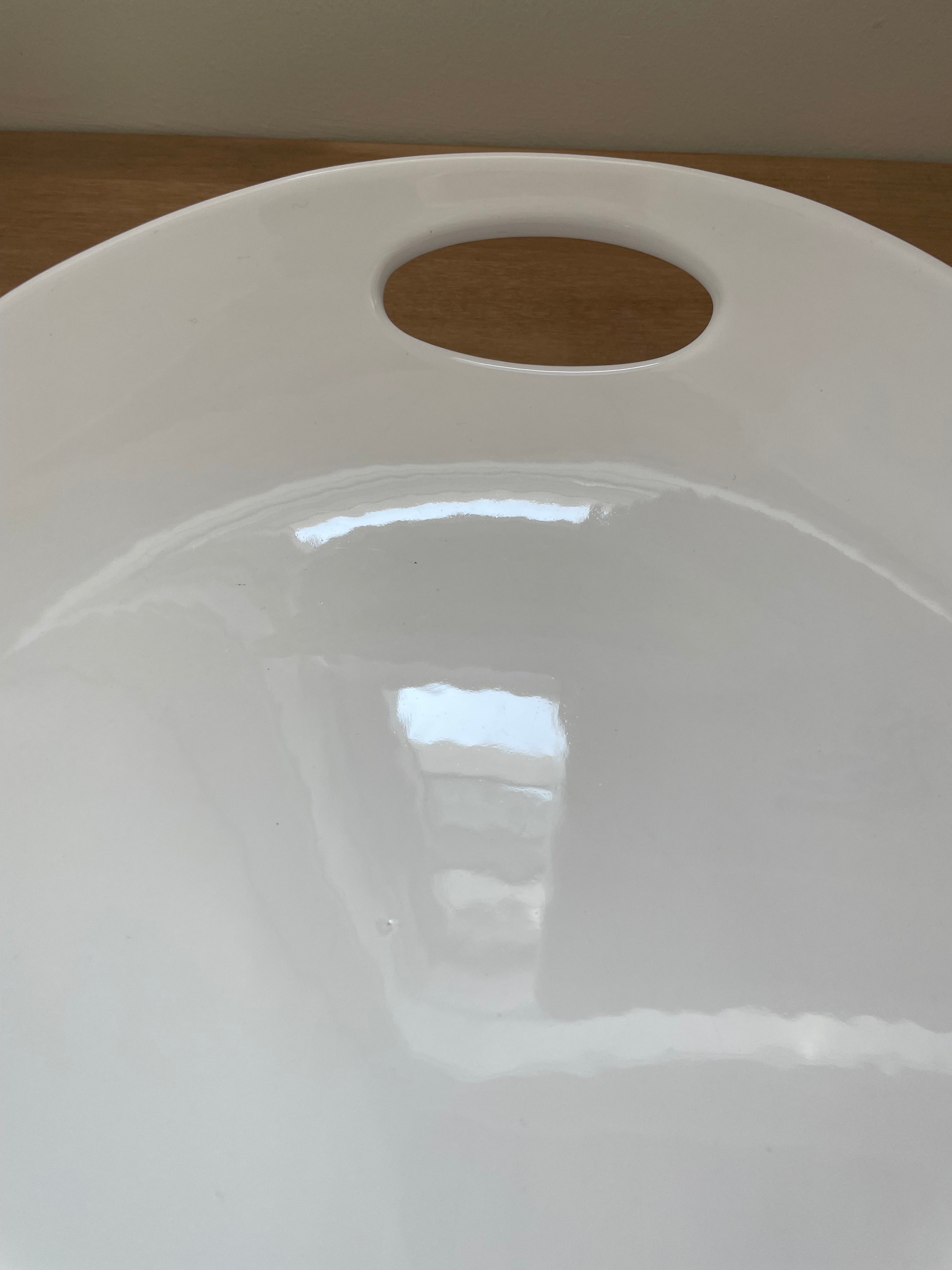 Vintage large white serving platter, Ceriart SA Made in Portugal