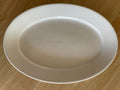 Vintage Rego White Restaurant China Oval Serving Platter