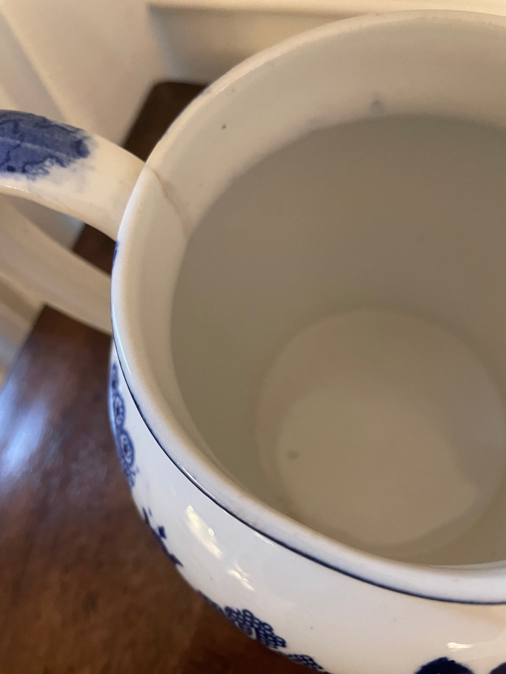 Antique Allertons Ltd "Willow Blue" Earthenware Water Jug, English