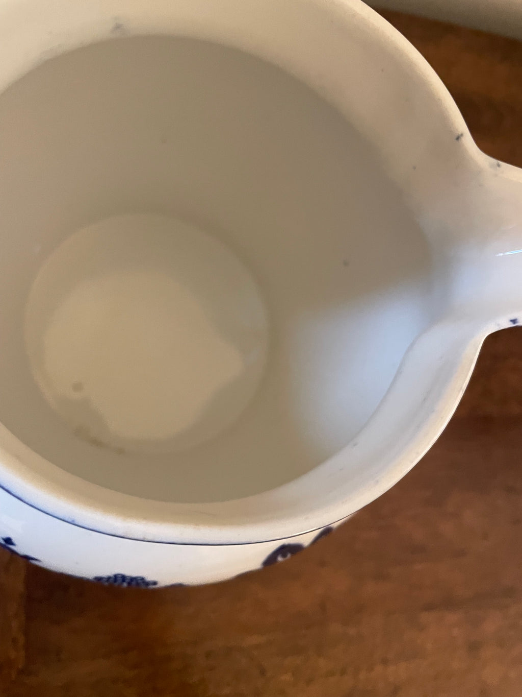 Antique Allertons Ltd "Willow Blue" Earthenware Water Jug, English