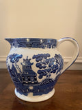 Antique Allertons Ltd "Willow Blue" Earthenware Water Jug, English