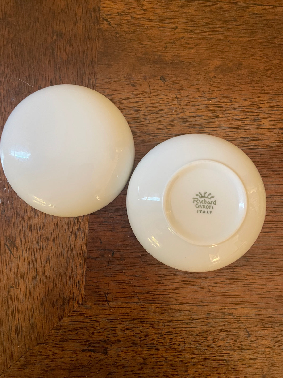 Mid Century Richard Ginori White Porcelain Trinket Box, Made in Italy