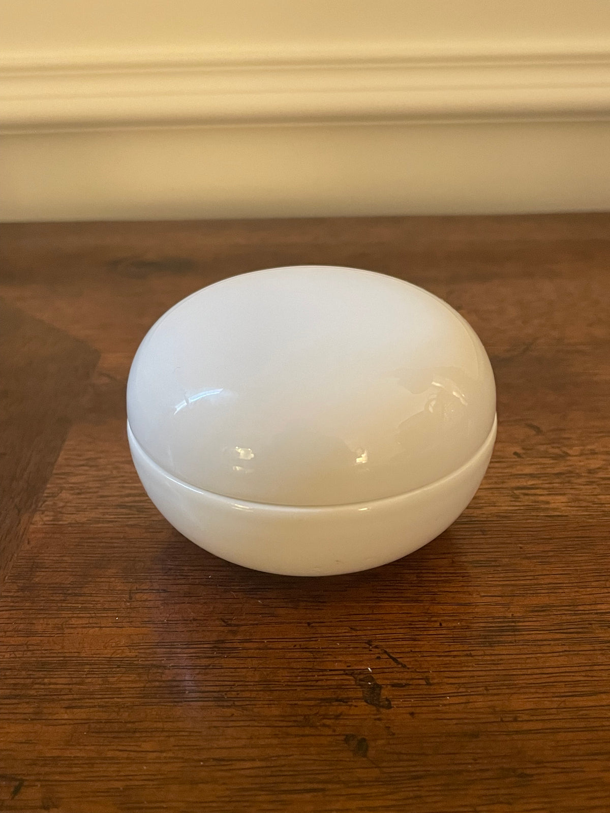 Mid Century Richard Ginori White Porcelain Trinket Box, Made in Italy