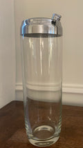 1950's Blown Glass and Polished Chrome Large-Format Fostoria Cocktail Shaker