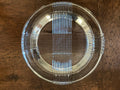 Vintage Mid-Century Heavy Crystal Ashtray & Catch-All, Geometric Design