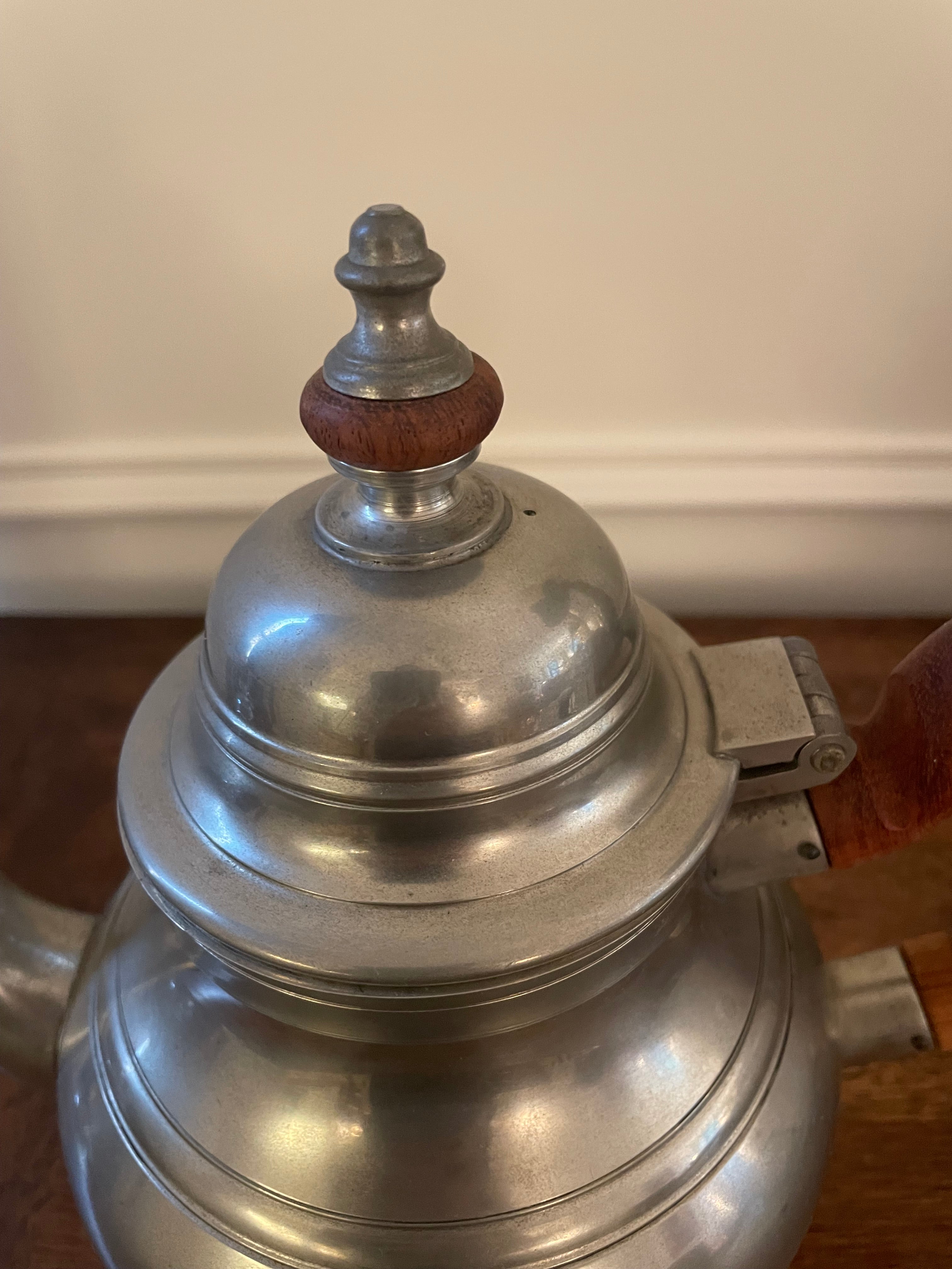 Stieff 'Colonial Williamsburg' Pewter Tea Pot, Vintage