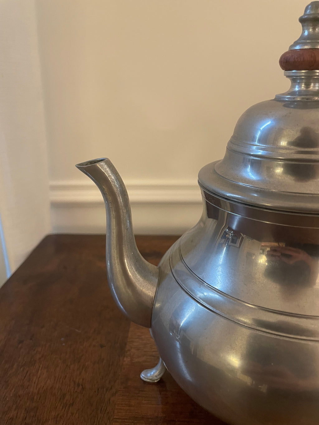 Stieff 'Colonial Williamsburg' Pewter Tea Pot, Vintage