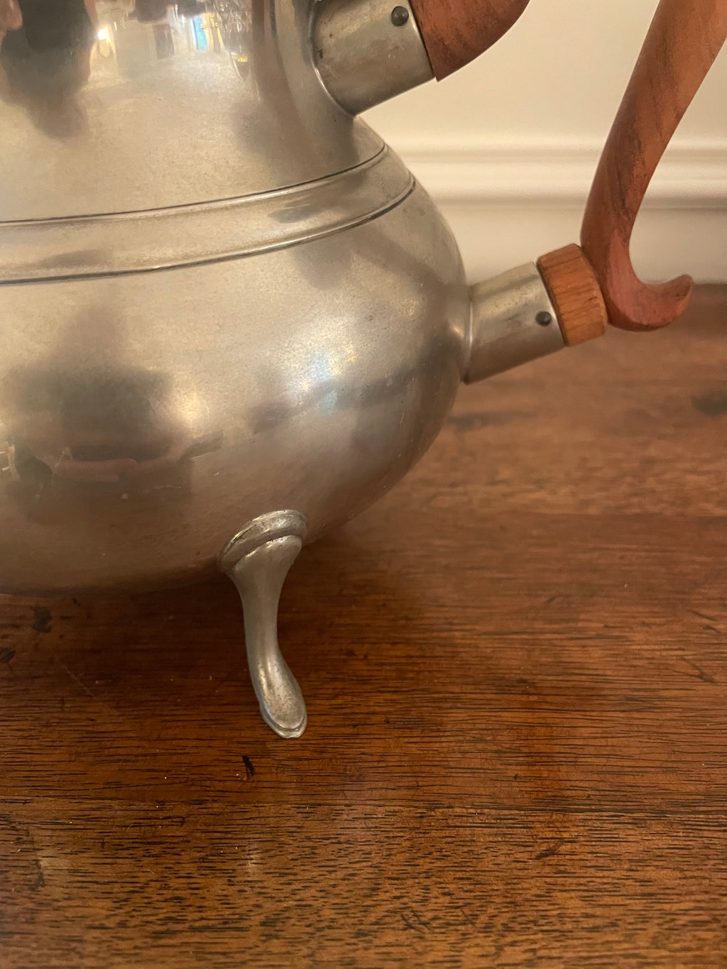 Stieff 'Colonial Williamsburg' Pewter Tea Pot, Vintage