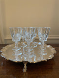1930's Roberts & Belk Sheffield Silverplate Footed Cocktail Tray
