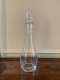 Vintage Tall Glass Decanter with Teardrop Stopper