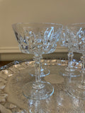 Set of 4 Vintage Made in France Cut Crystal Cocktail/Champagne Glasses