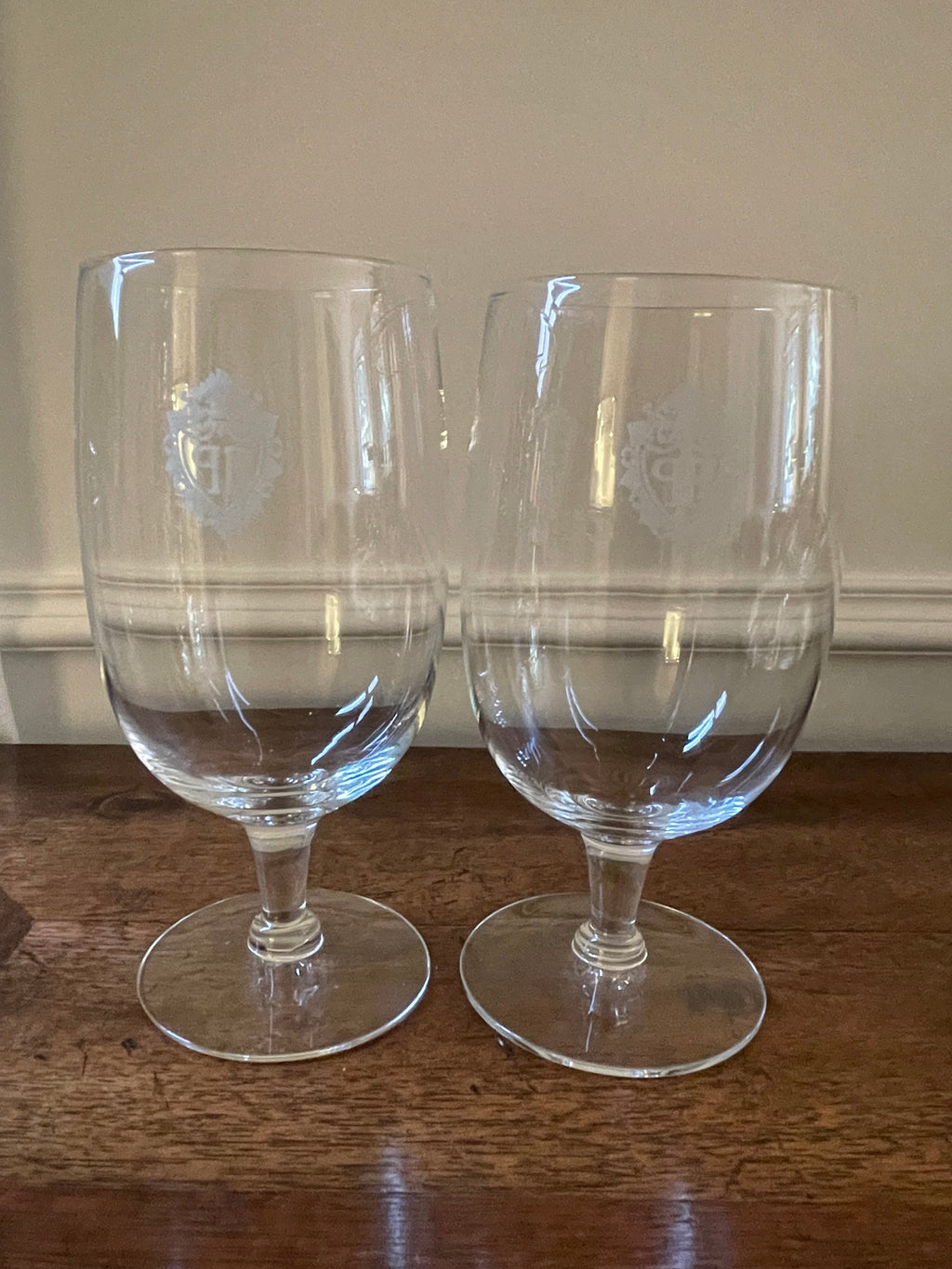 Plaza Hotel Glassware, Set of 3, Coupe (1), Pair Iced Beverage Glasses (2)