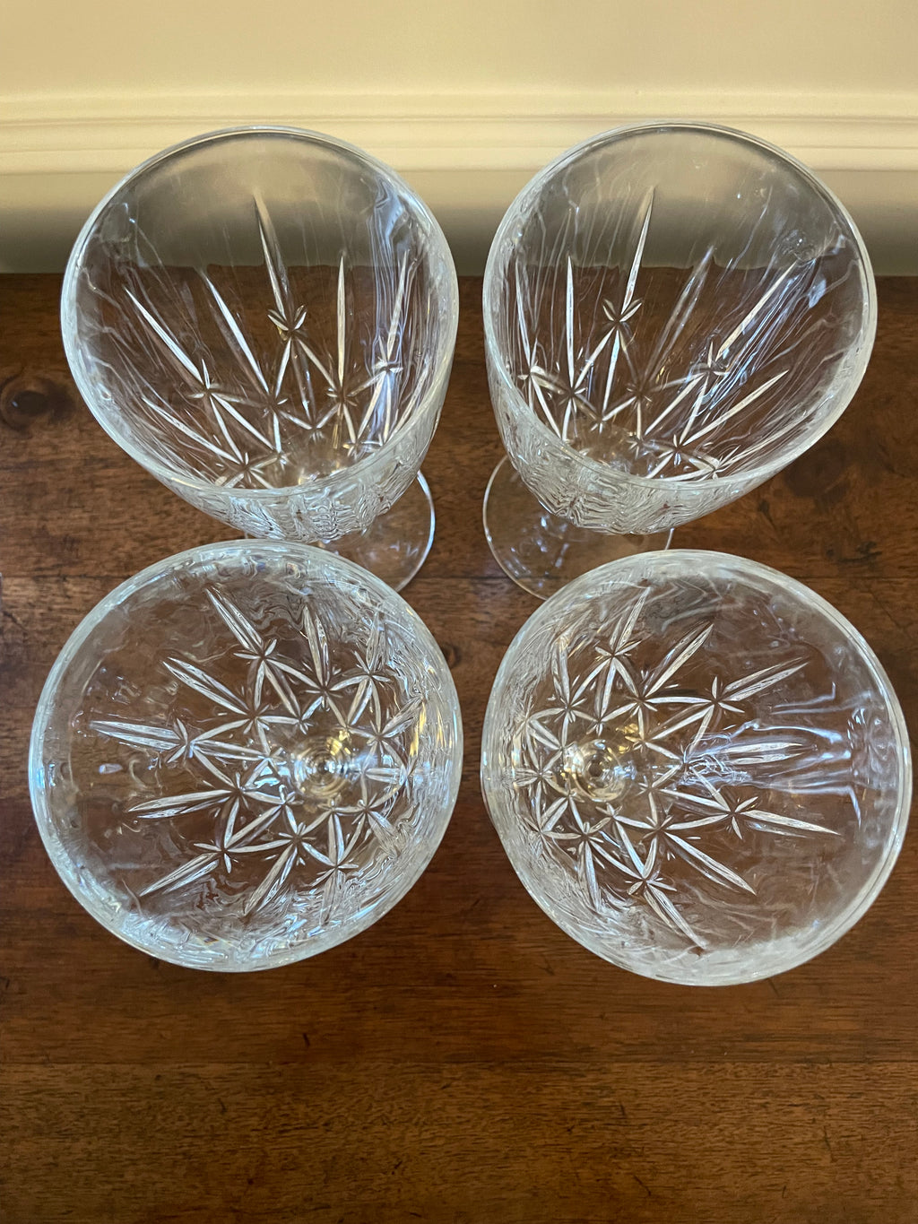 Set of 4 Marquis by Waterford Crystal Goblets, water or iced beverage size