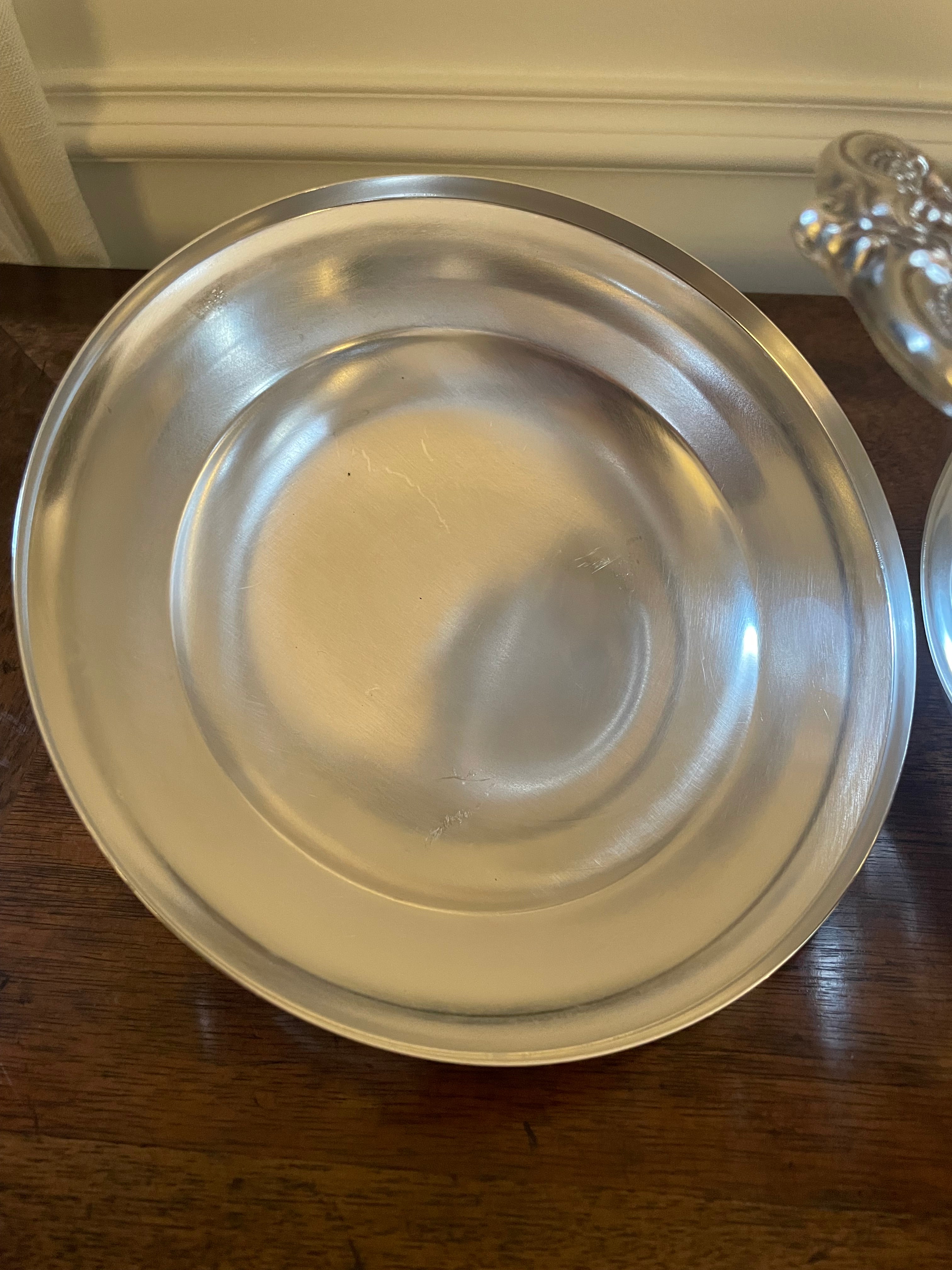 Vintage Towle “Grand Duchess” Silverplate Ice Bucket with Milk Glass Liner & Lid, Mid-20th Century