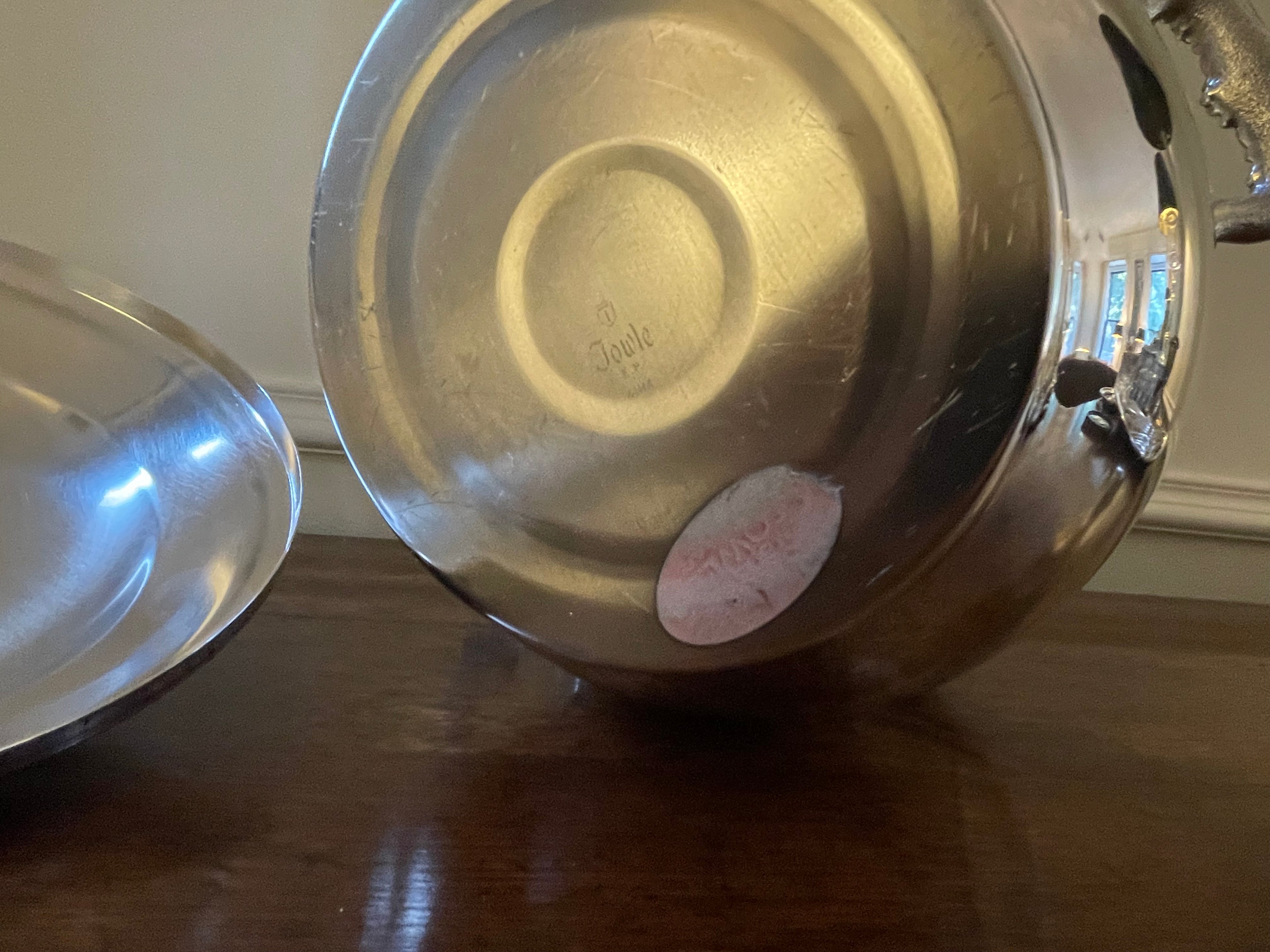 Vintage Towle “Grand Duchess” Silverplate Ice Bucket with Milk Glass Liner & Lid, Mid-20th Century