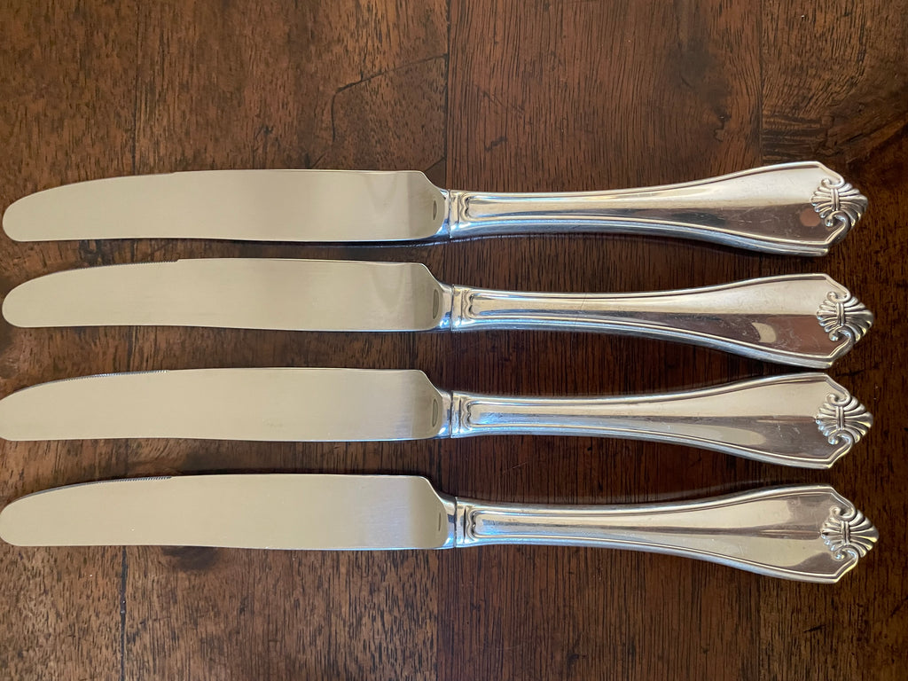 Vintage 1881 Rogers for Oneida “King James” Silverplate Flatware, Service for 4