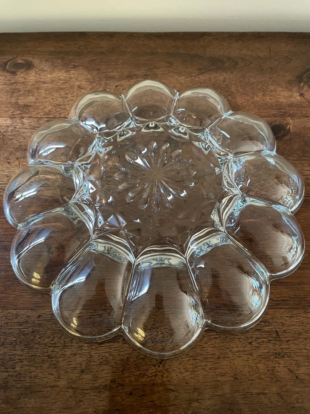 Vintage Anchor Hocking “Fairfield” Glass Deviled Egg Plate