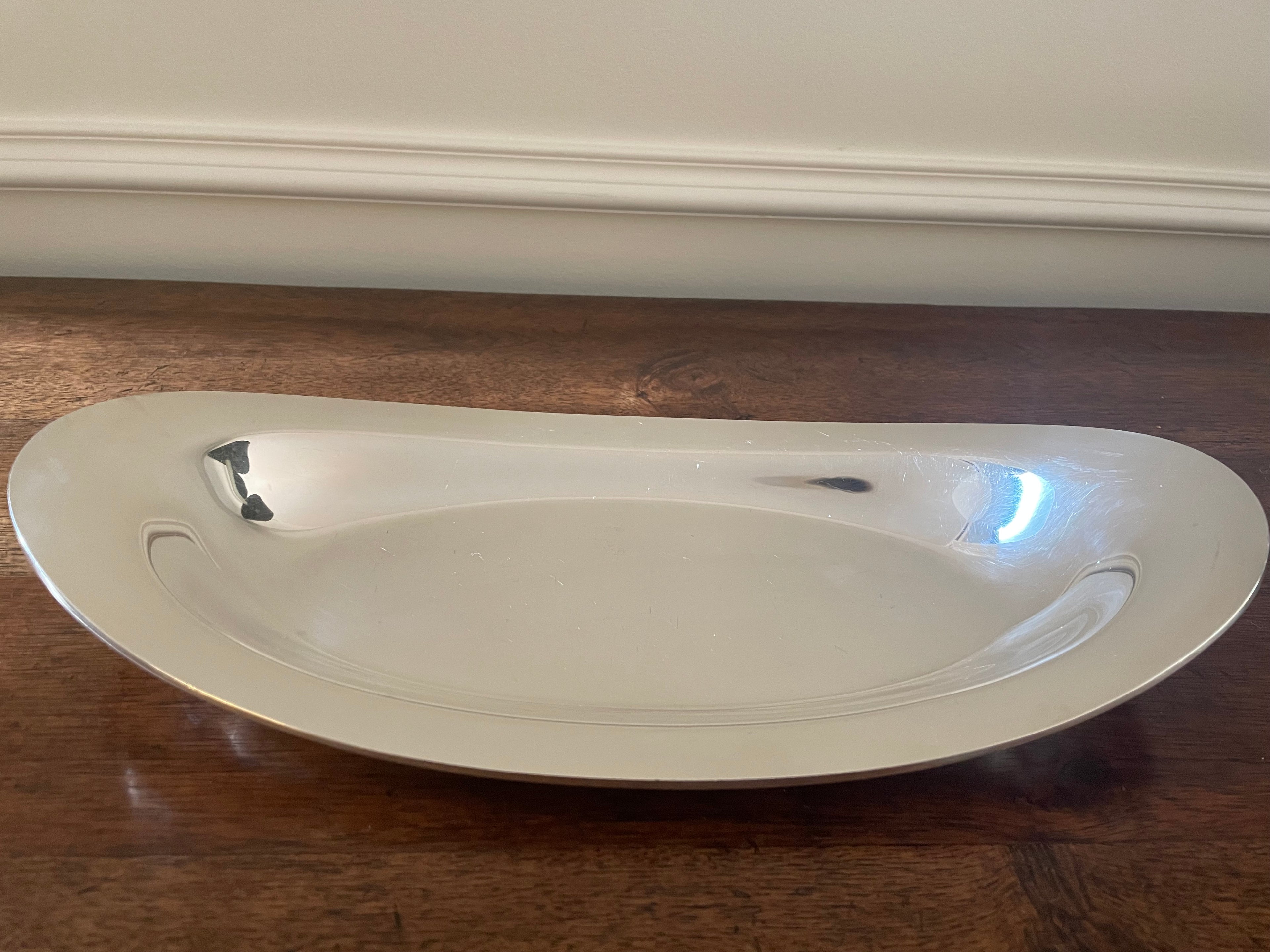 Vintage Wilcox “Roberta” Silverplate Oval Serving Tray, c. 1960s, 12.75 inches