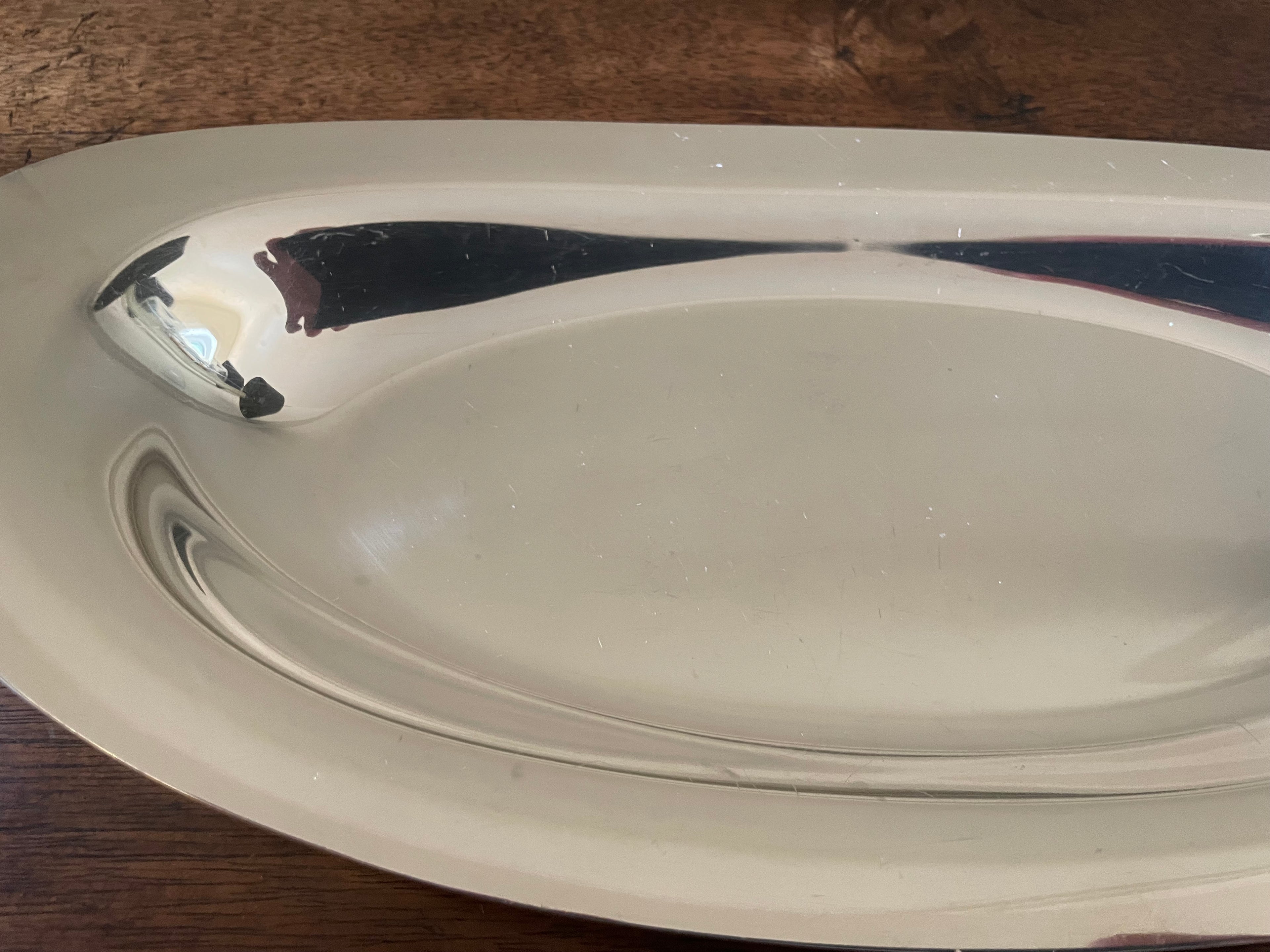 Vintage Wilcox “Roberta” Silverplate Oval Serving Tray, c. 1960s, 12.75 inches