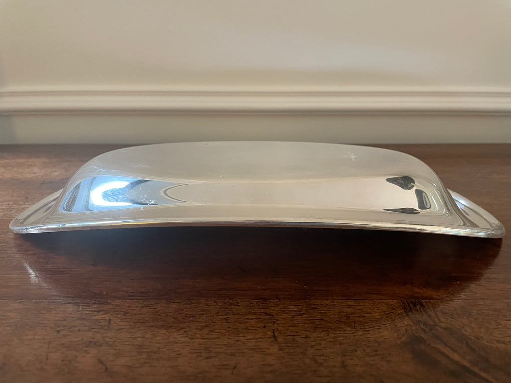 Vintage Wilcox “Roberta” Silverplate Oval Serving Tray, c. 1960s, 12.75 inches