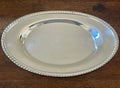 Vintage Crescent Silverplate Petite Oval Serving Tray