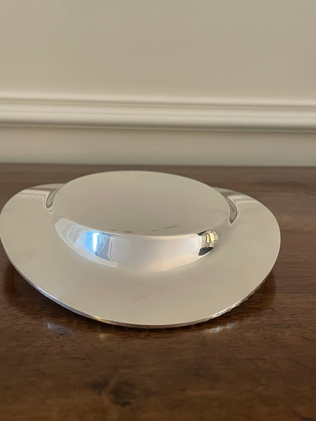 Vintage Crescent Silverplate Petite Oval Serving Tray