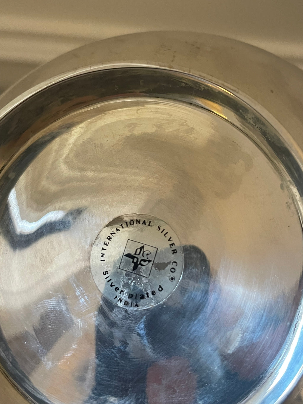 Vintage International Silver Co. Covered Caviar Server with Original Glass Insert & Mother-of-Pearl Spoons