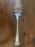 Vintage Silver-Tone Pasta Server with Shell & Foliate Detail