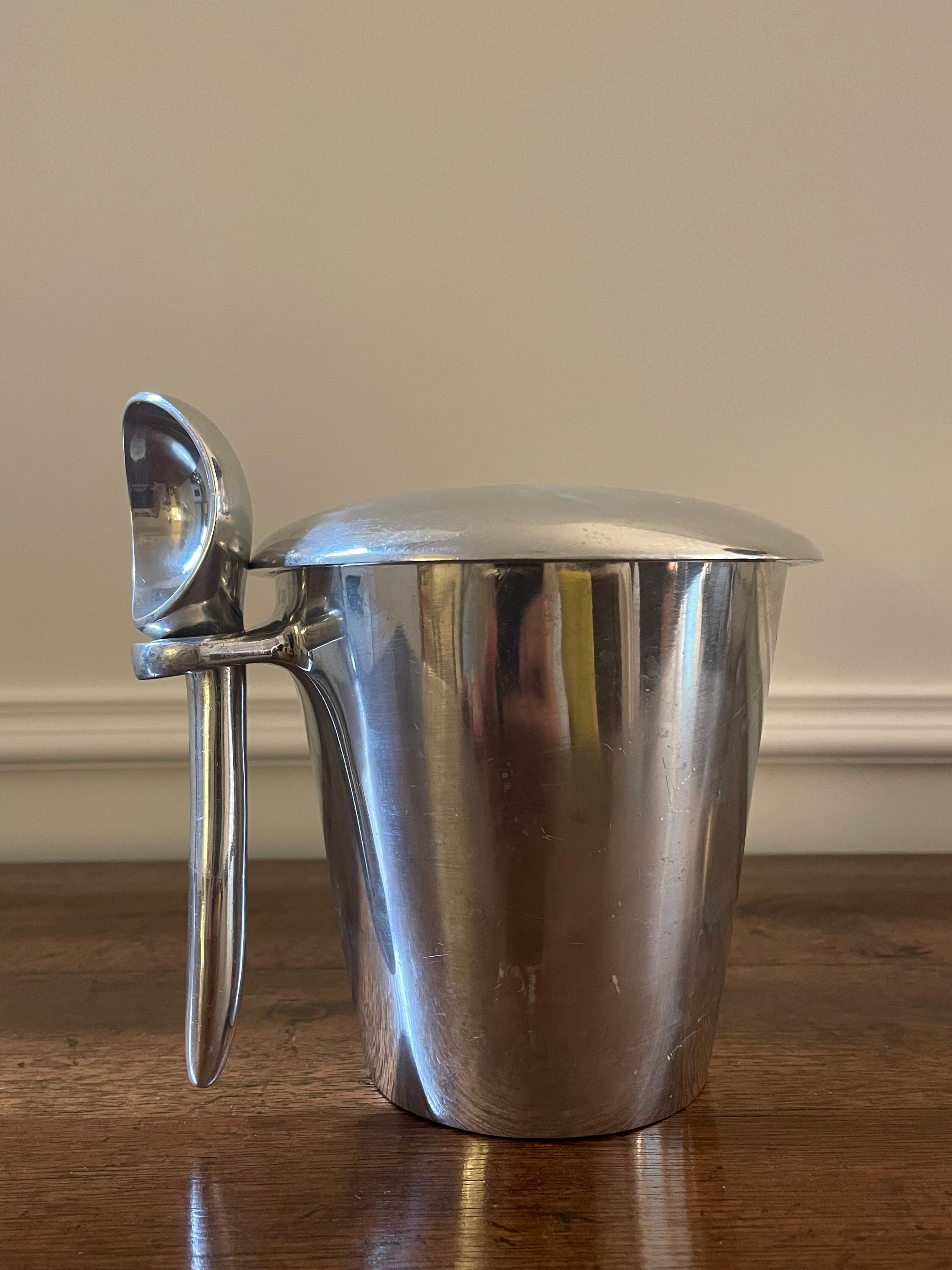 Lunares Aluminum Pint Ice Cream Cooler & Serving Set, 3 Pieces, Vintage