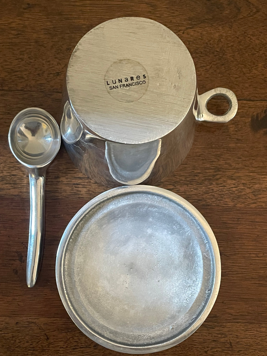 Lunares Aluminum Pint Ice Cream Cooler & Serving Set, 3 Pieces, Vintage